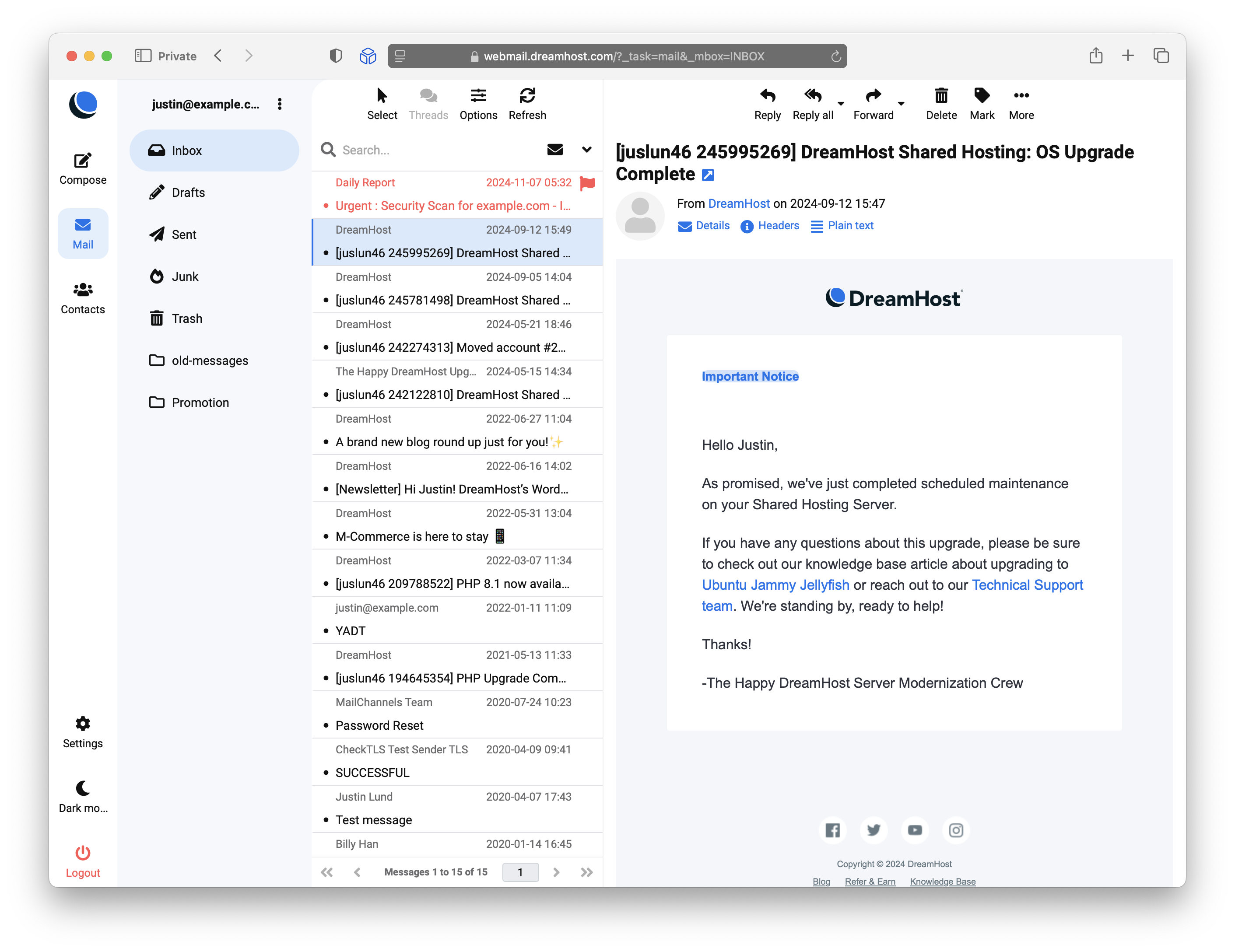 La tecnología detrás del correo electrónico de DreamHost: Un análisis detallado